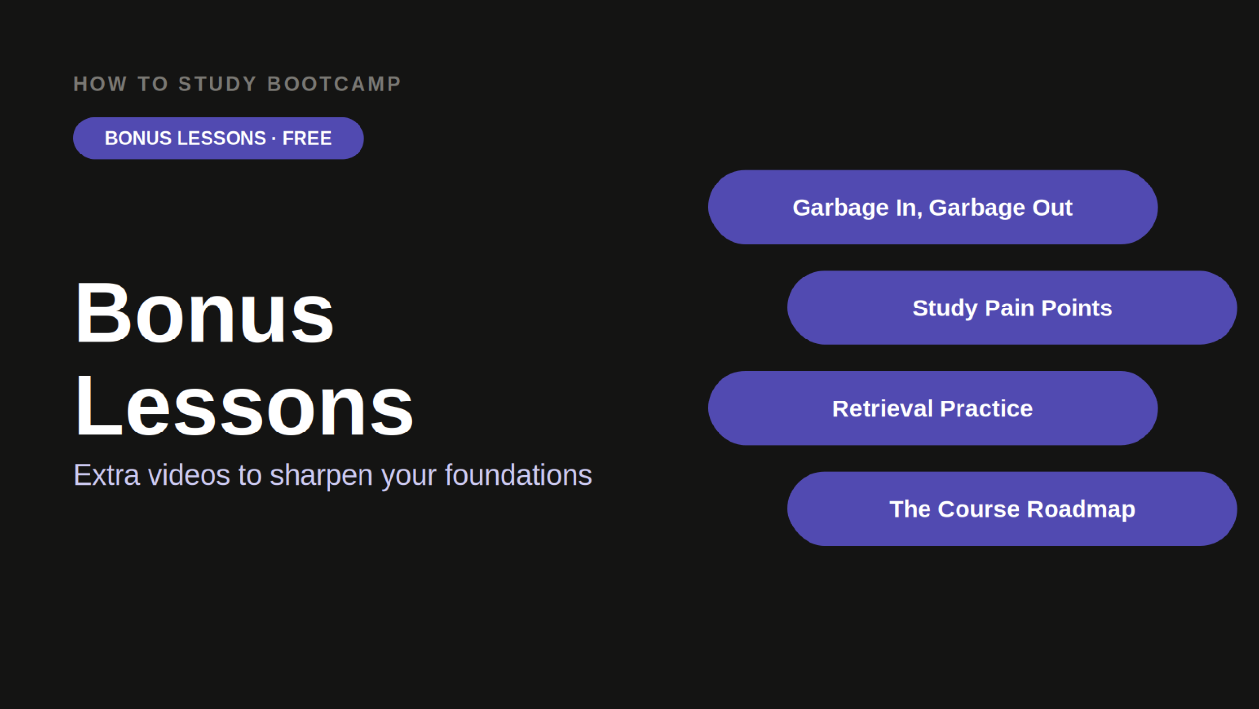 Bonus Lessons (free)
